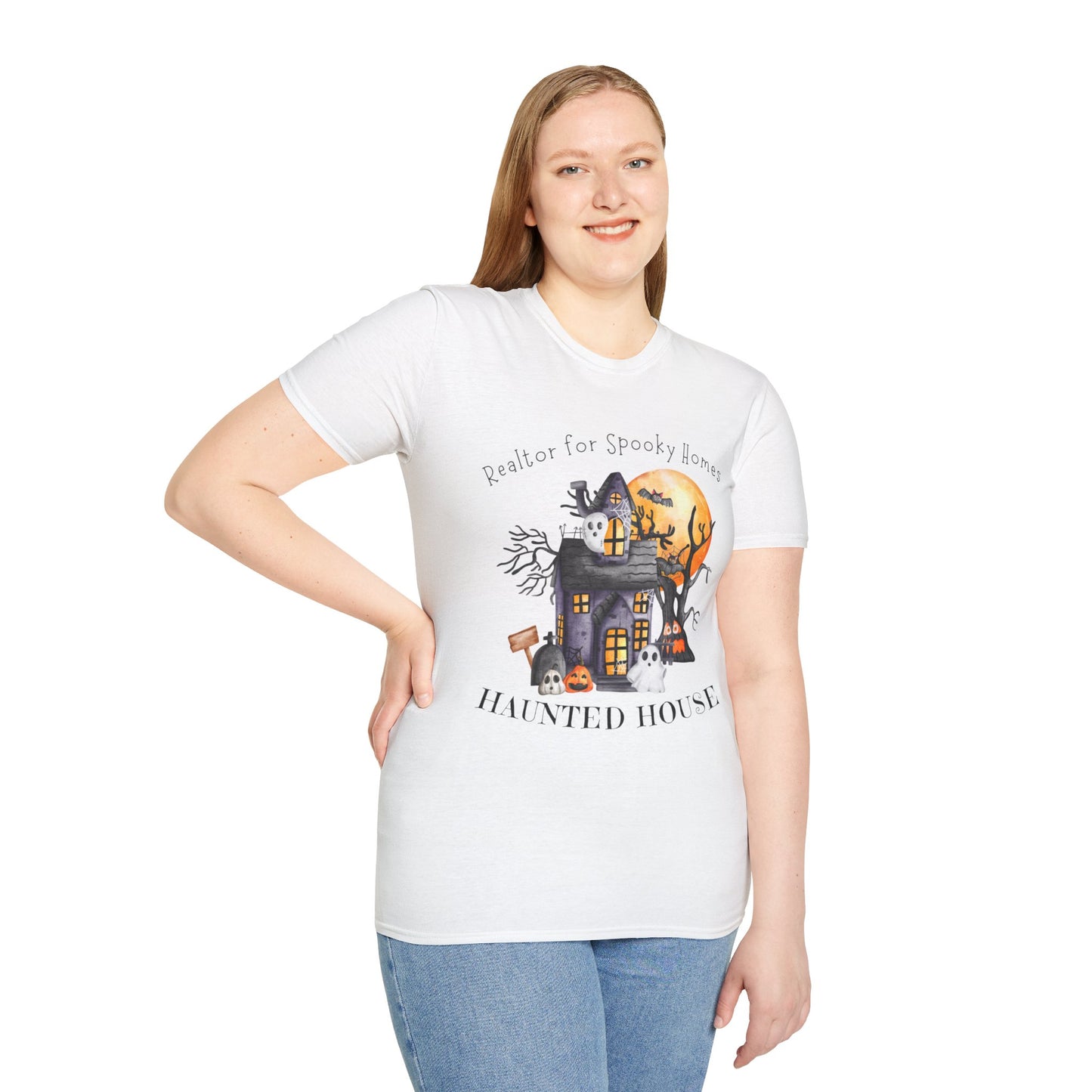 Realtor for Spooky Homes Unisex Soft-Style T-Shirt