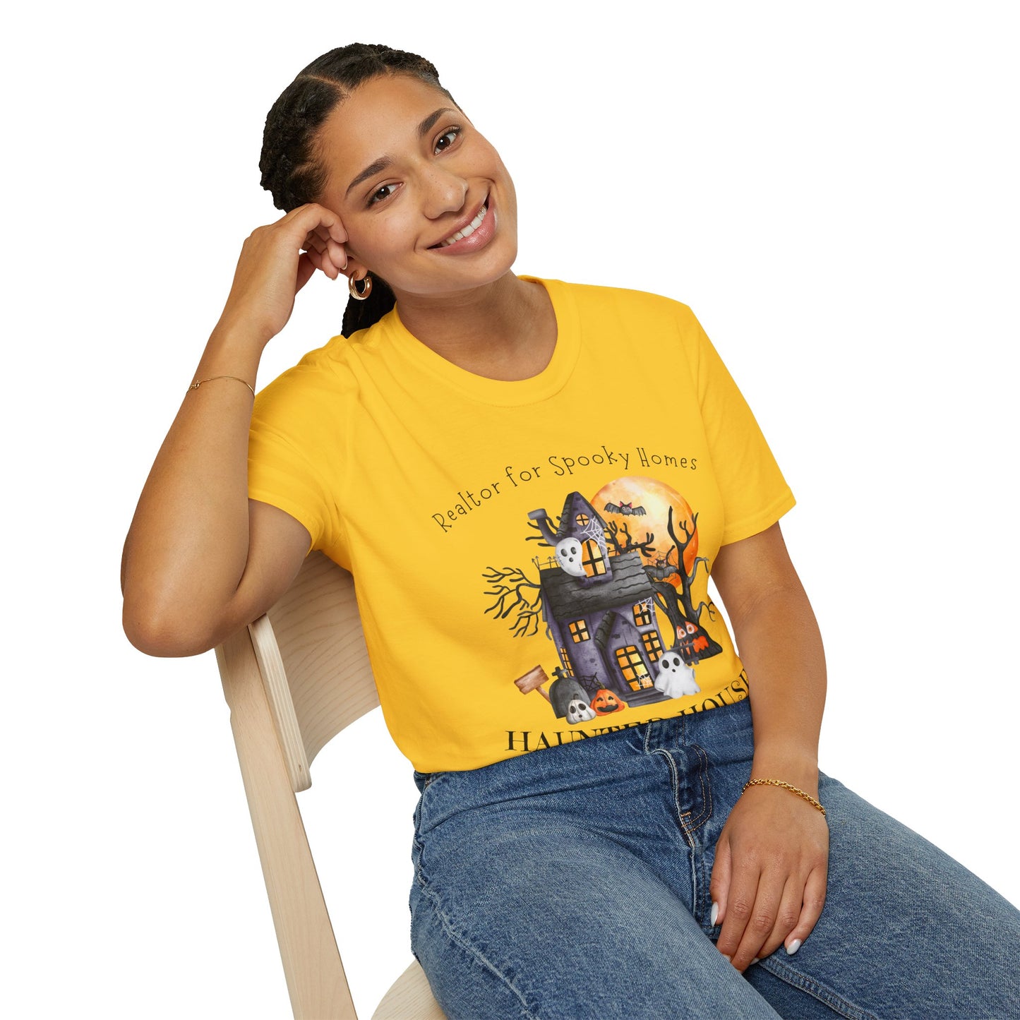 Realtor for Spooky Homes Unisex Soft-Style T-Shirt
