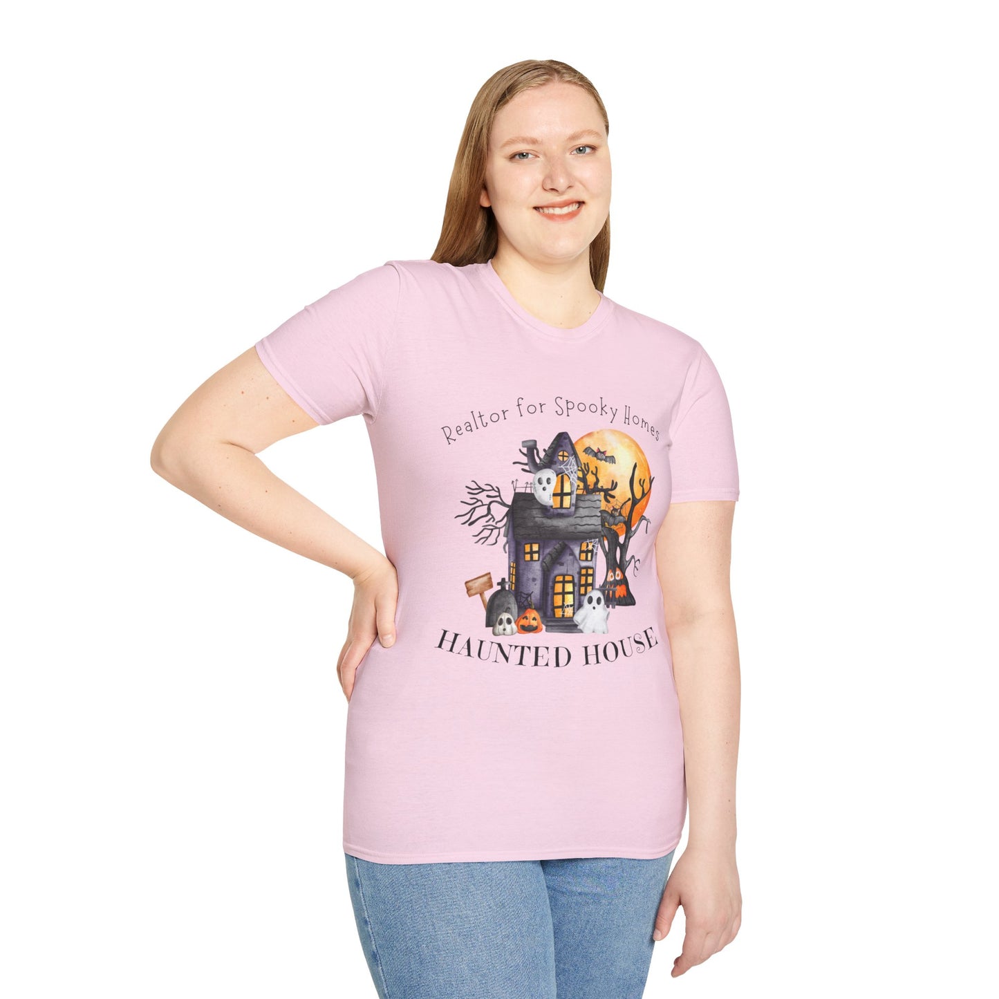 Realtor for Spooky Homes Unisex Soft-Style T-Shirt