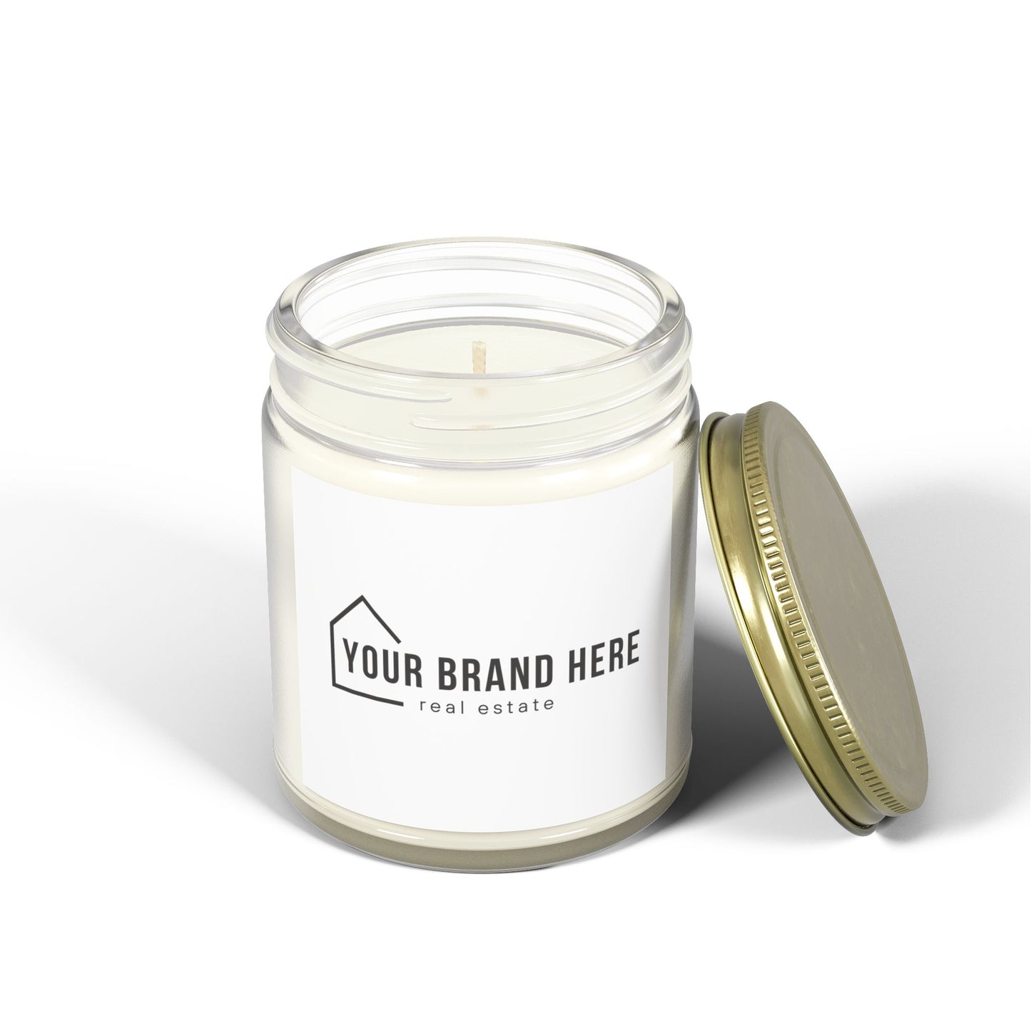 Customizable Scented Coconut Apricot Candles (4oz, 9oz)