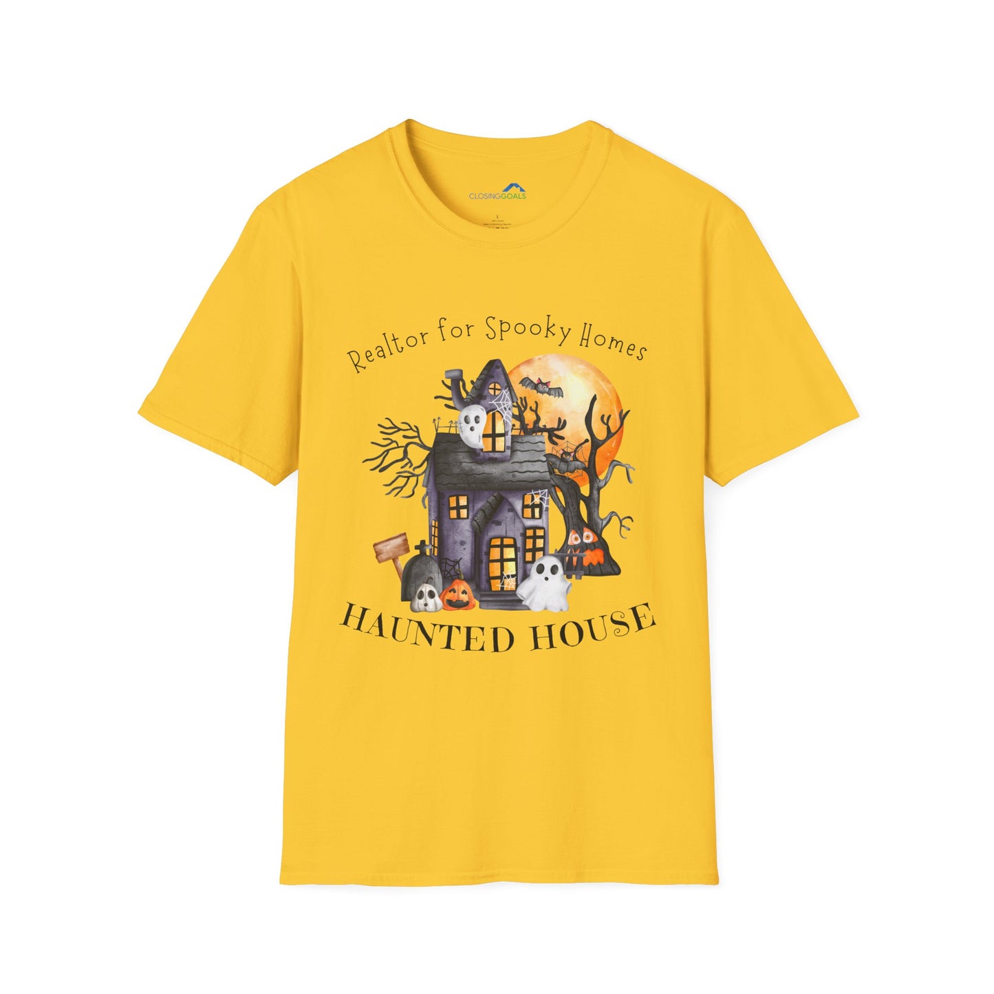 Realtor for Spooky Homes Unisex Soft-Style T-Shirt