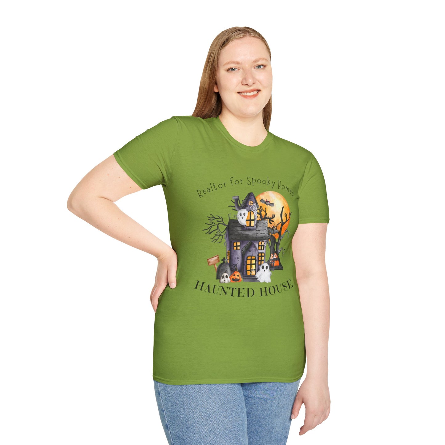Realtor for Spooky Homes Unisex Soft-Style T-Shirt
