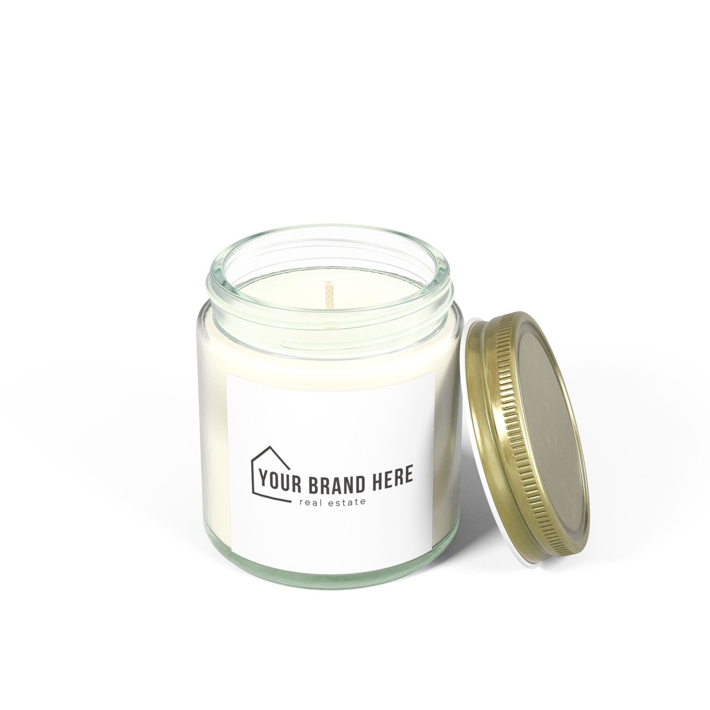 Customizable Scented Coconut Apricot Candles (4oz, 9oz)