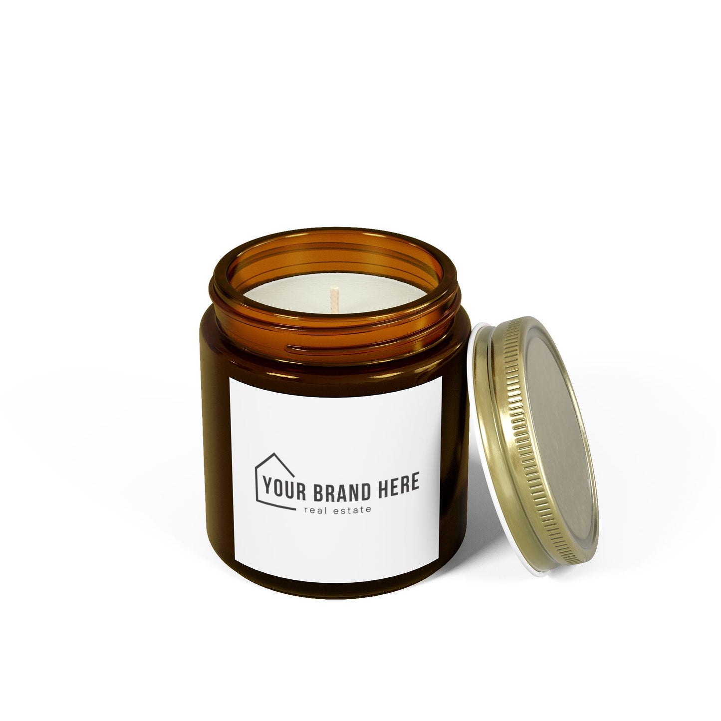 Customizable Scented Coconut Apricot Candles (4oz, 9oz)