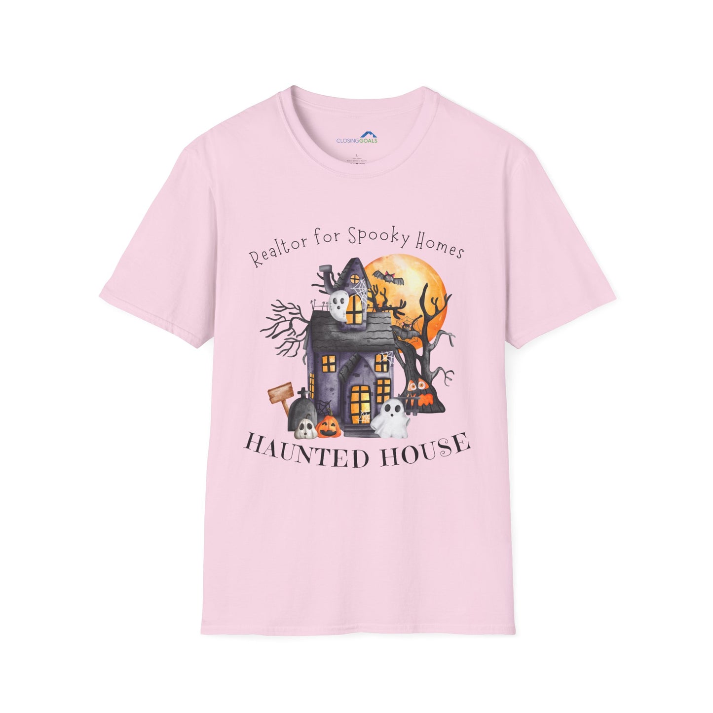 Realtor for Spooky Homes Unisex Soft-Style T-Shirt