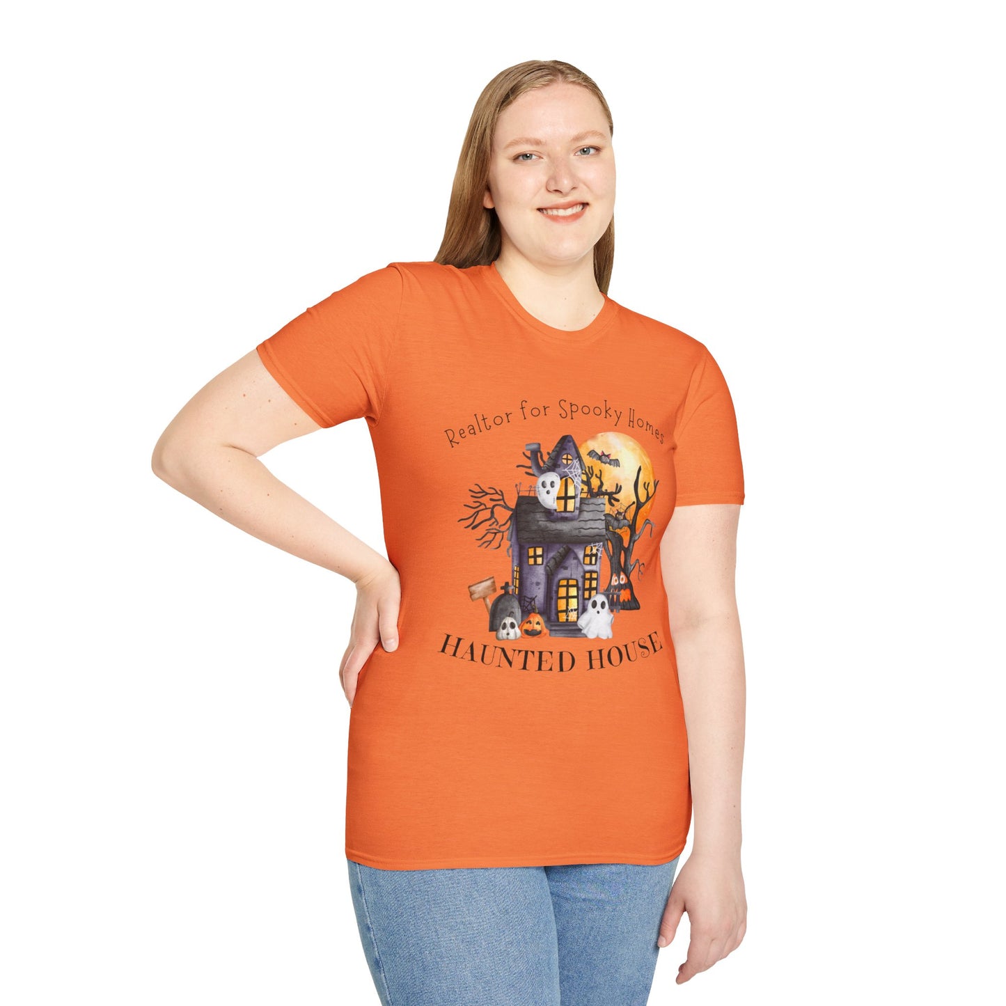 Realtor for Spooky Homes Unisex Soft-Style T-Shirt