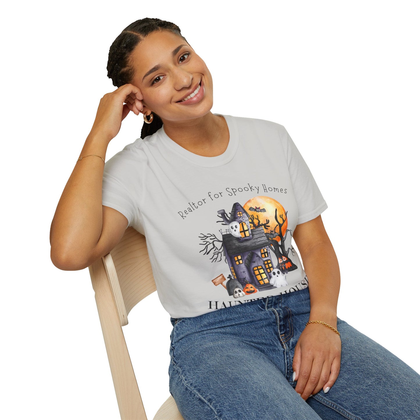 Realtor for Spooky Homes Unisex Soft-Style T-Shirt