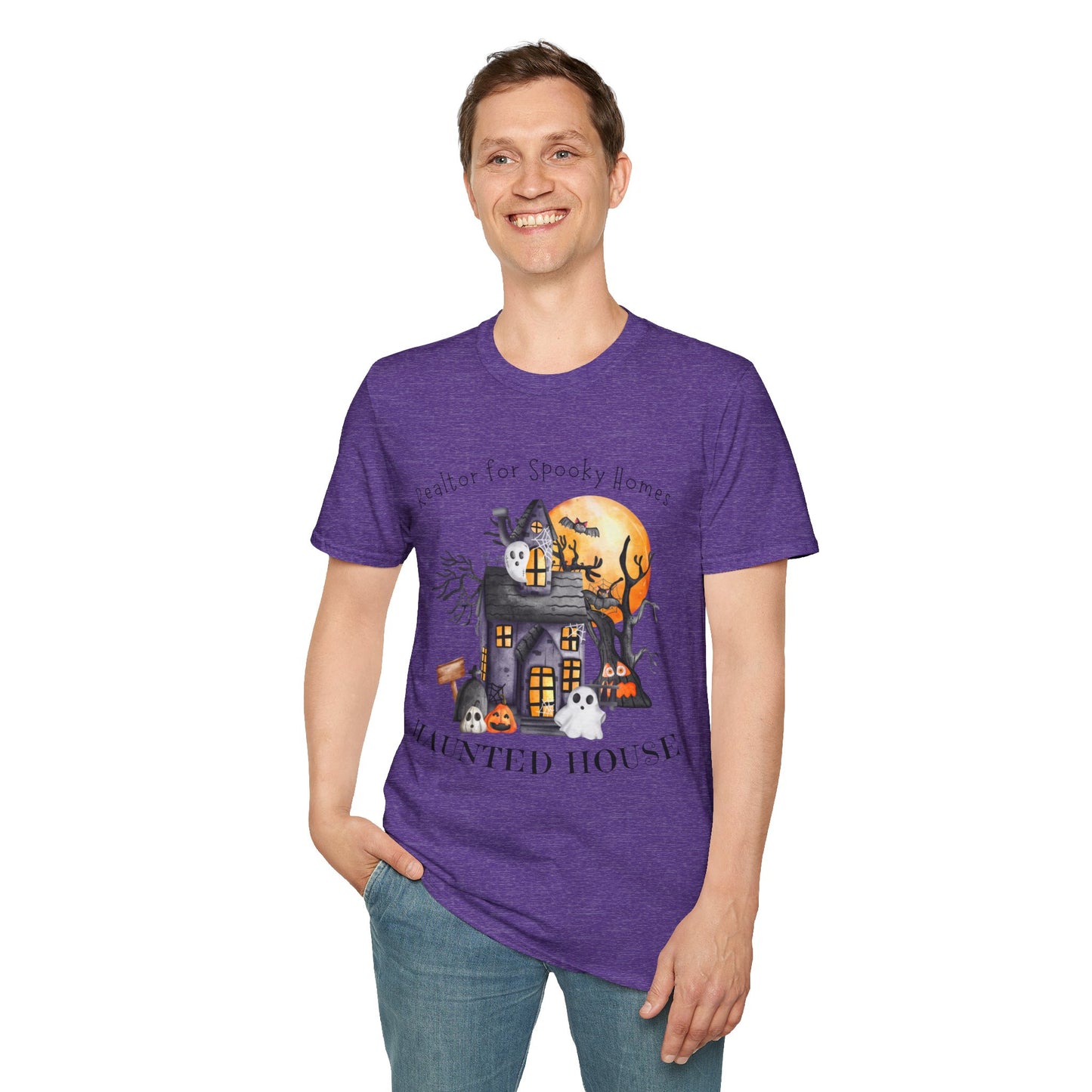 Realtor for Spooky Homes Unisex Soft-Style T-Shirt