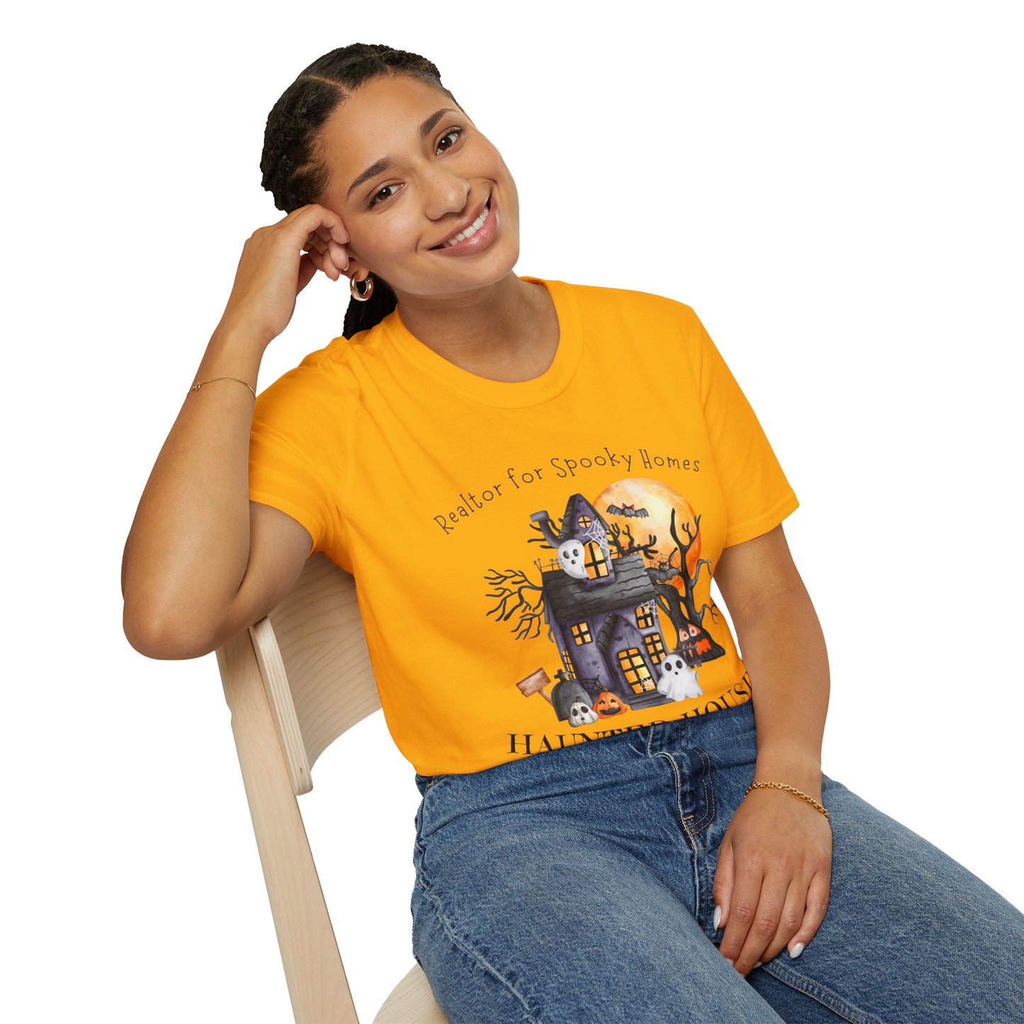 Realtor for Spooky Homes Unisex Soft-Style T-Shirt