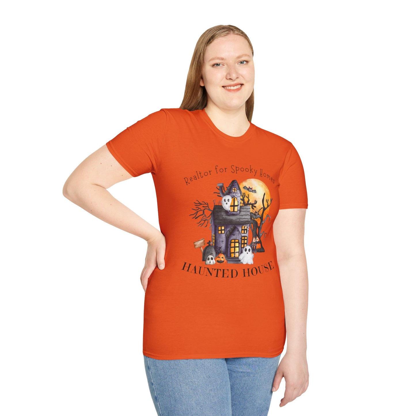 Realtor for Spooky Homes Unisex Soft-Style T-Shirt