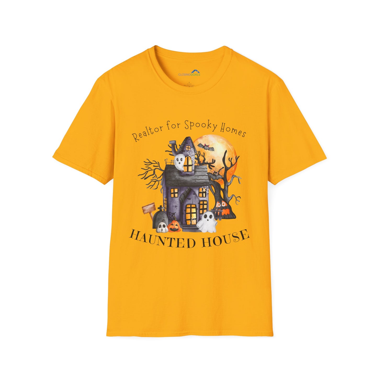 Realtor for Spooky Homes Unisex Soft-Style T-Shirt