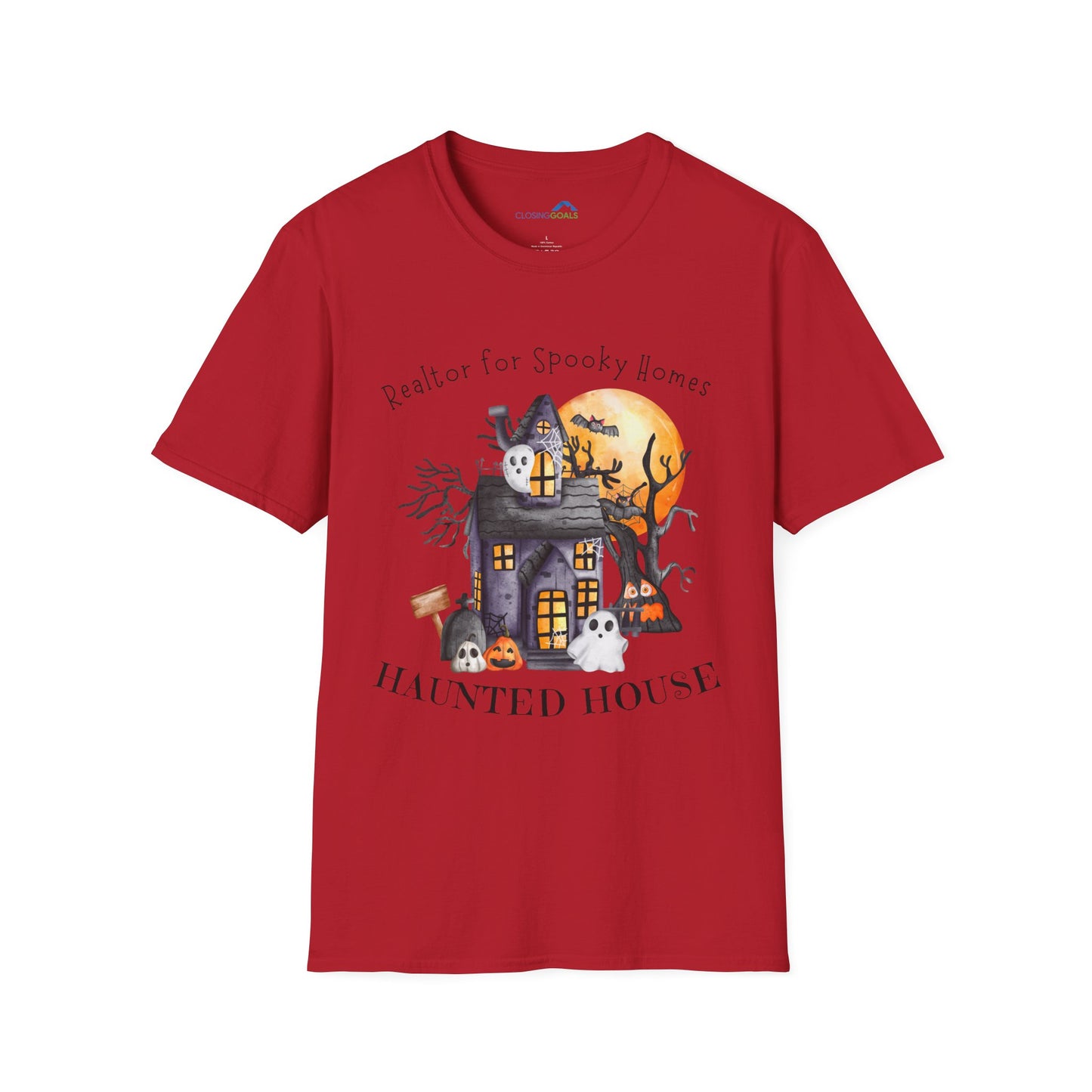 Realtor for Spooky Homes Unisex Soft-Style T-Shirt