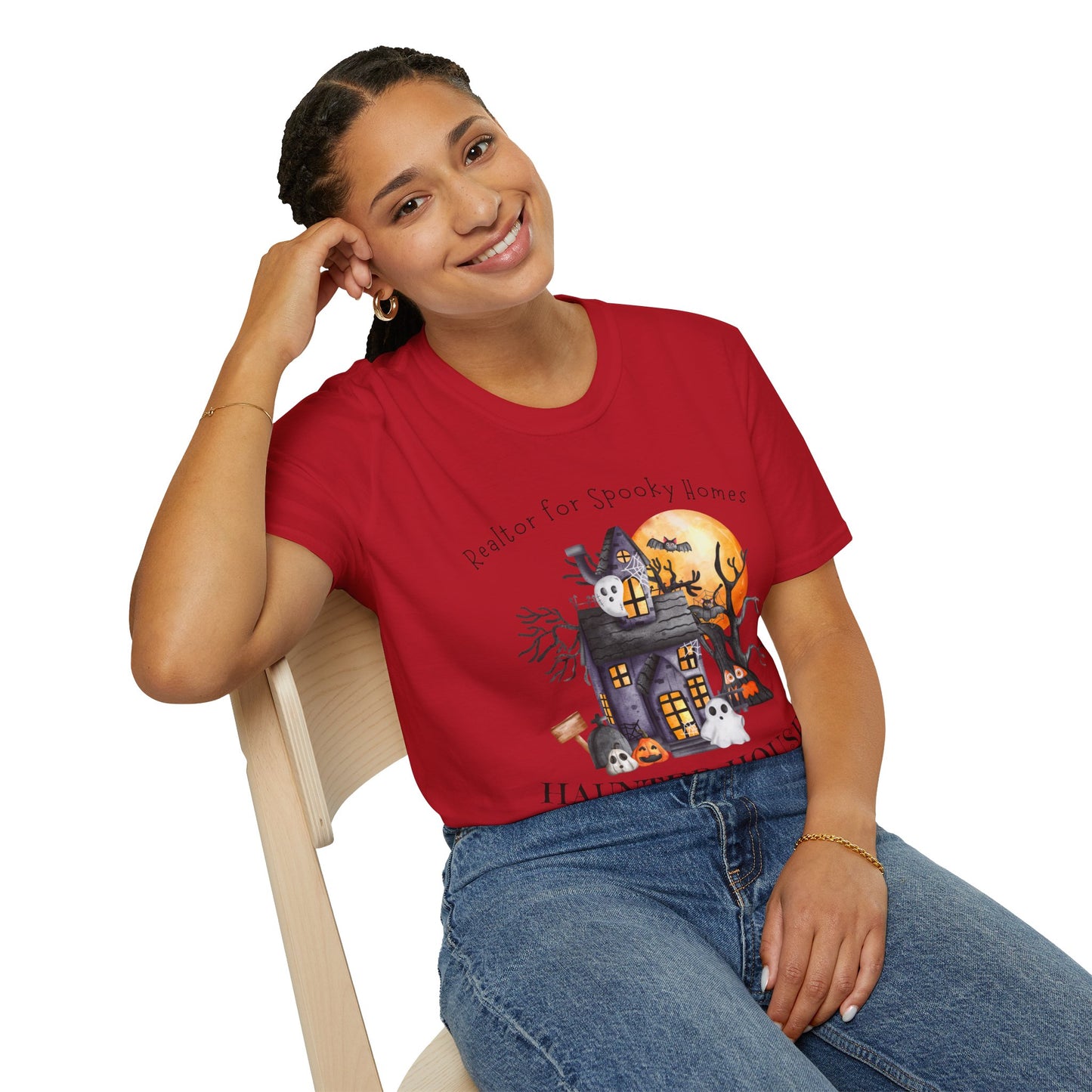 Realtor for Spooky Homes Unisex Soft-Style T-Shirt