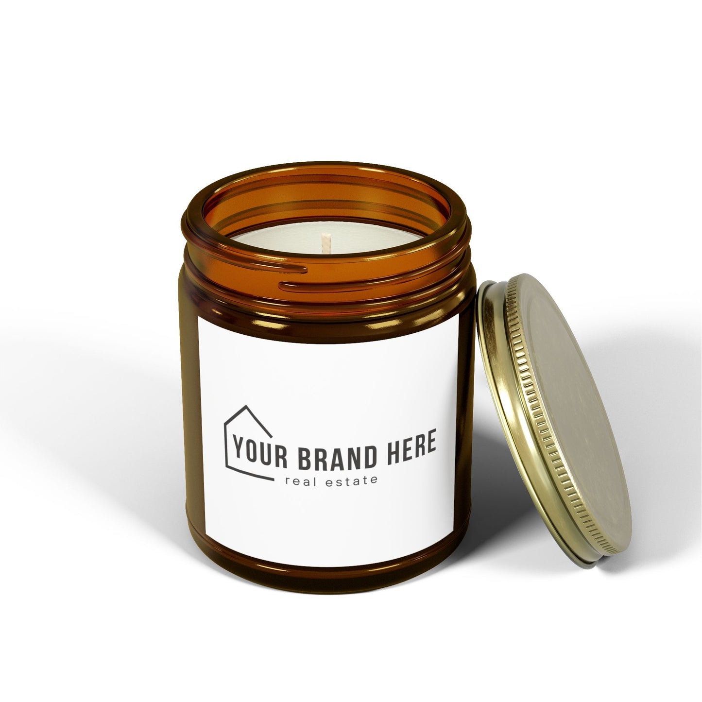 Customizable Scented Coconut Apricot Candles (4oz, 9oz)