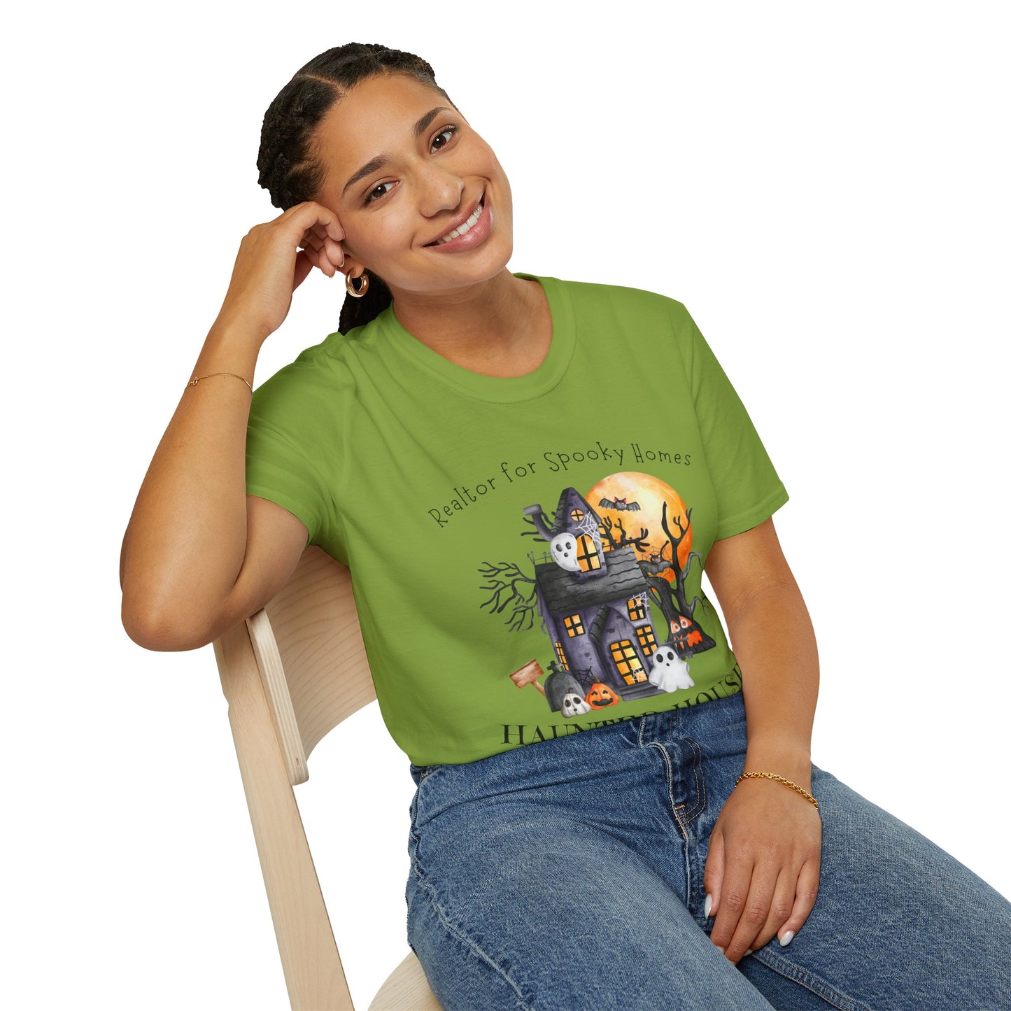 Realtor for Spooky Homes Unisex Soft-Style T-Shirt