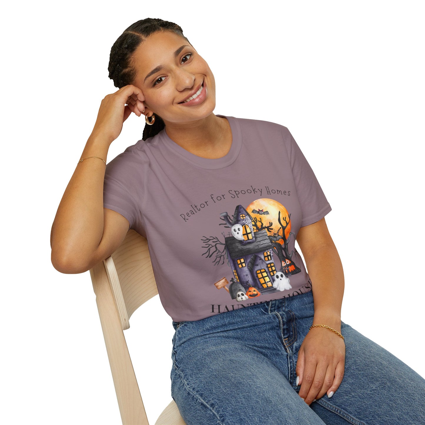 Realtor for Spooky Homes Unisex Soft-Style T-Shirt