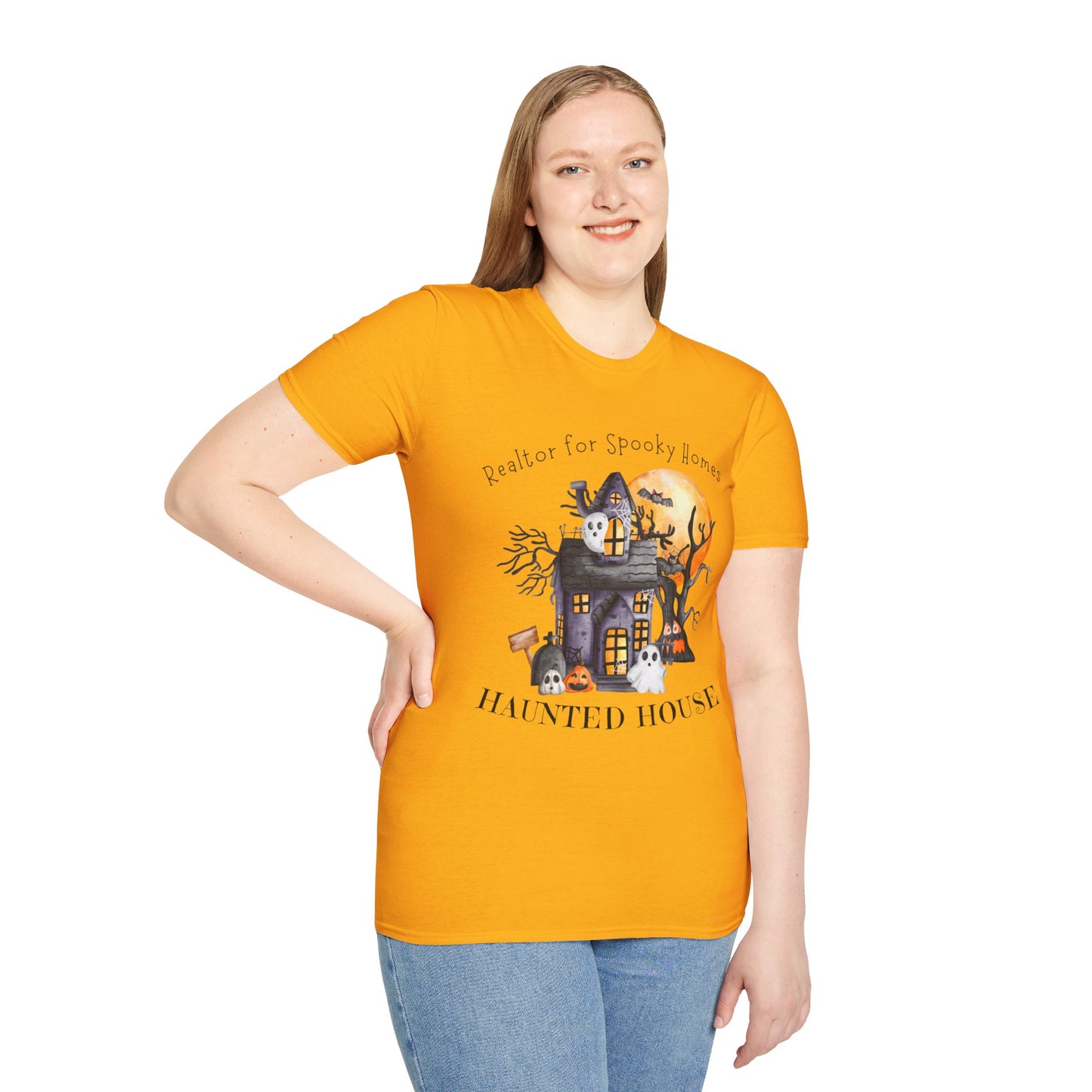 Realtor for Spooky Homes Unisex Soft-Style T-Shirt