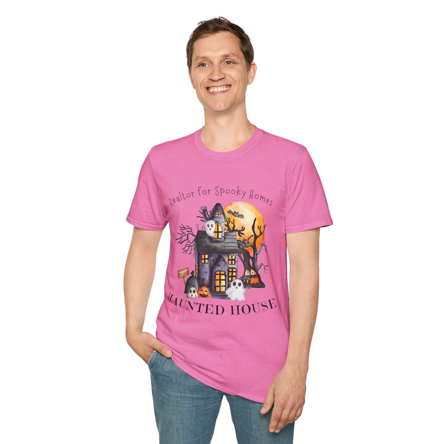 Realtor for Spooky Homes Unisex Soft-Style T-Shirt