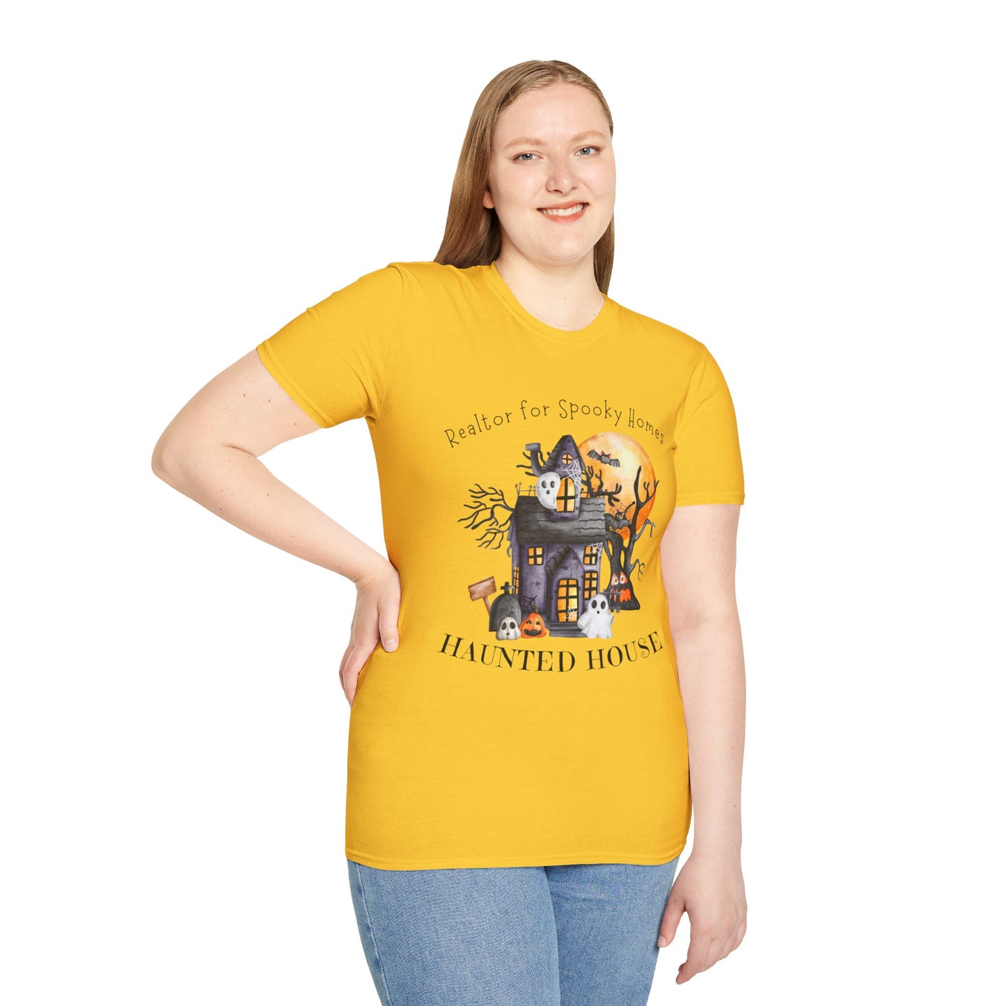 Realtor for Spooky Homes Unisex Soft-Style T-Shirt