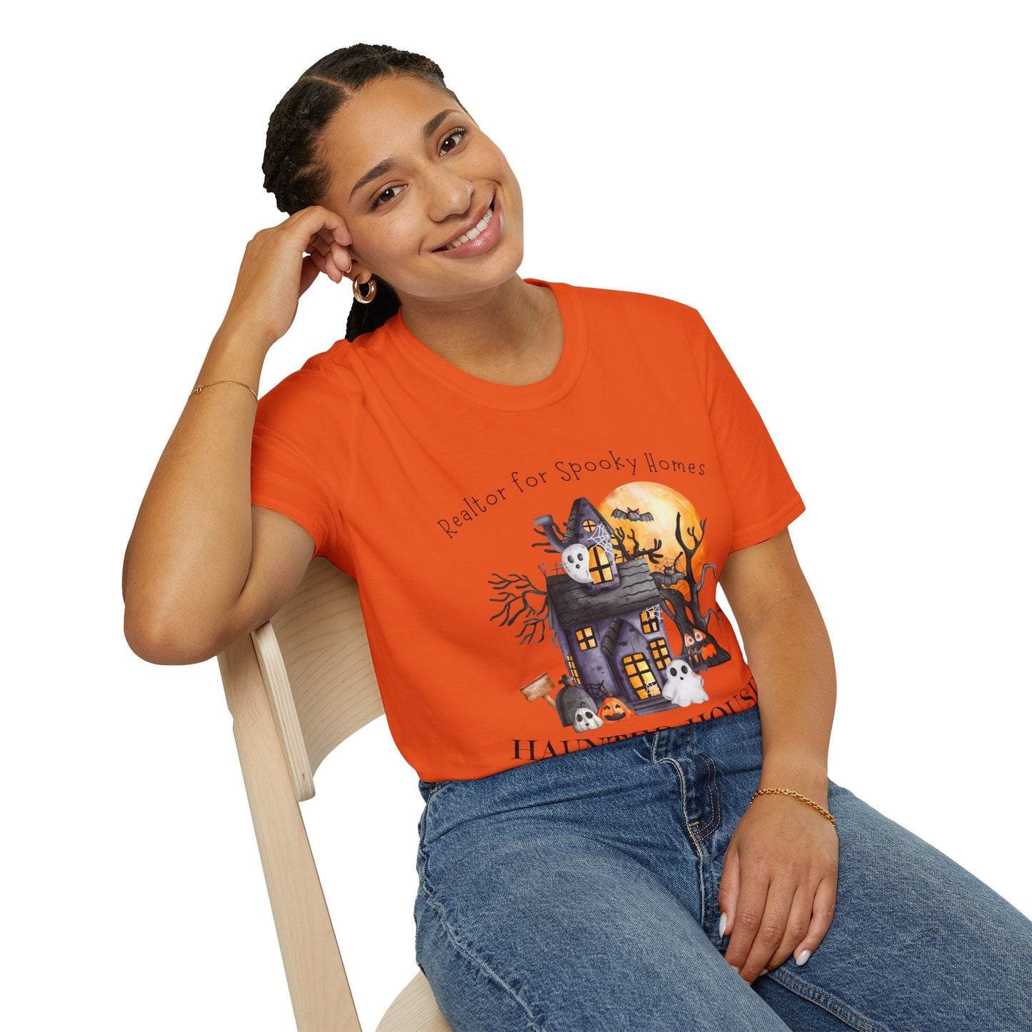 Realtor for Spooky Homes Unisex Soft-Style T-Shirt