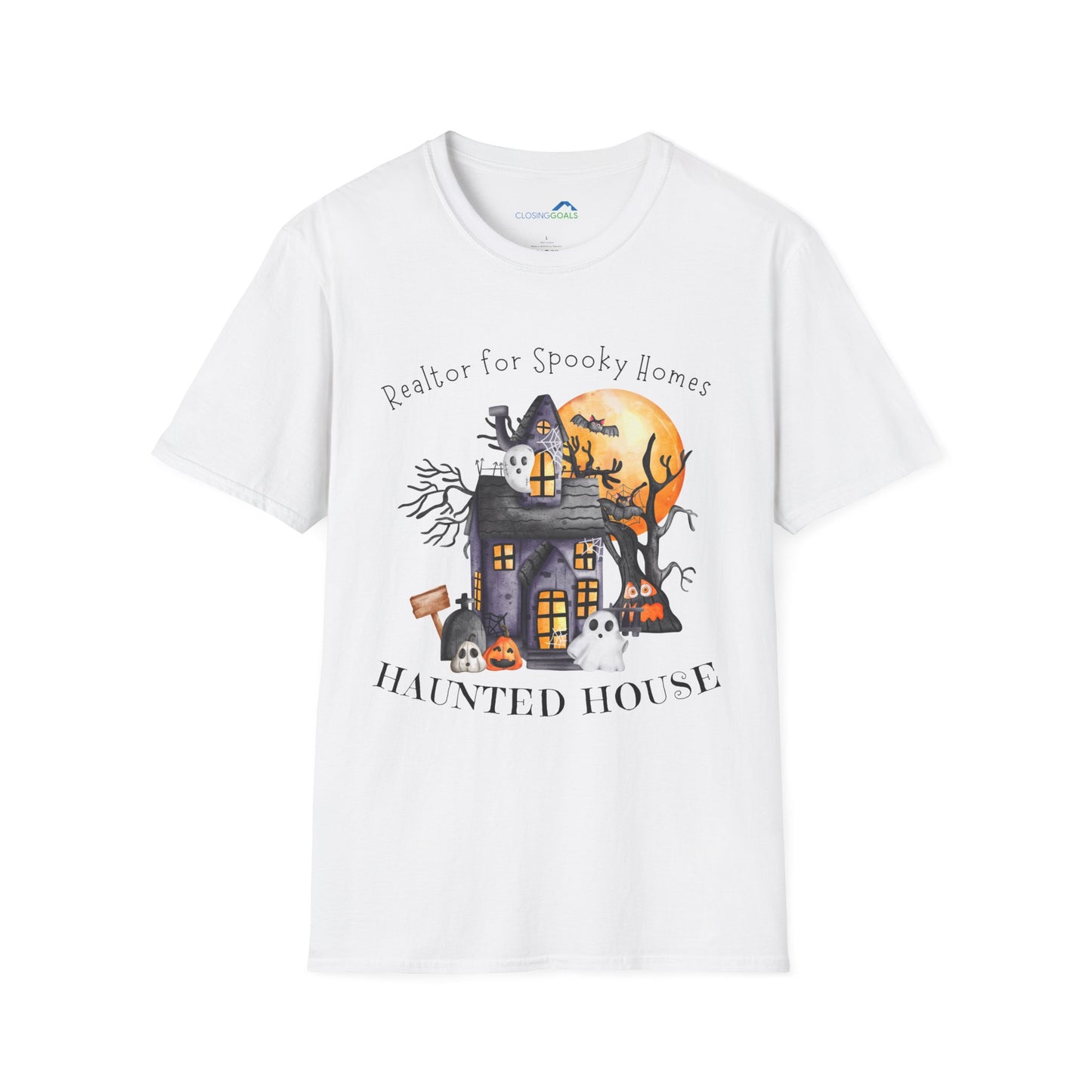 Realtor for Spooky Homes Unisex Soft-Style T-Shirt