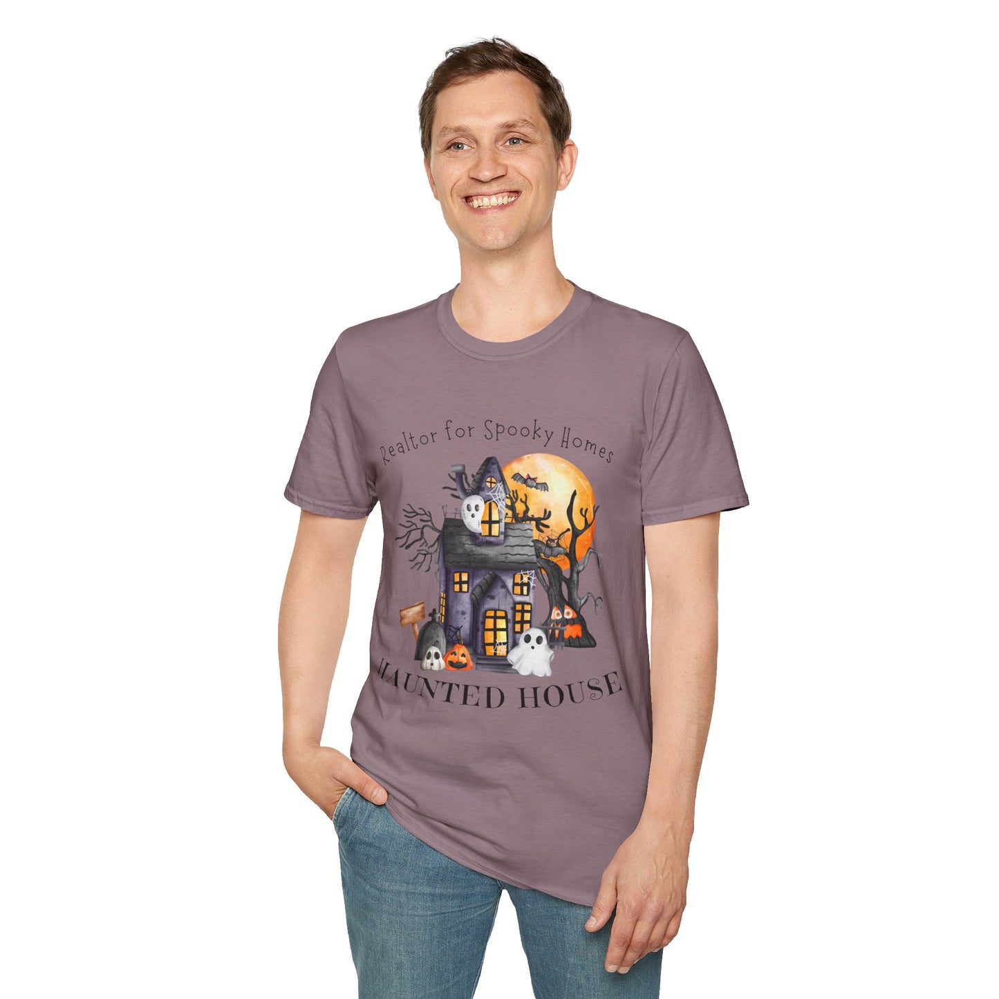 Realtor for Spooky Homes Unisex Soft-Style T-Shirt