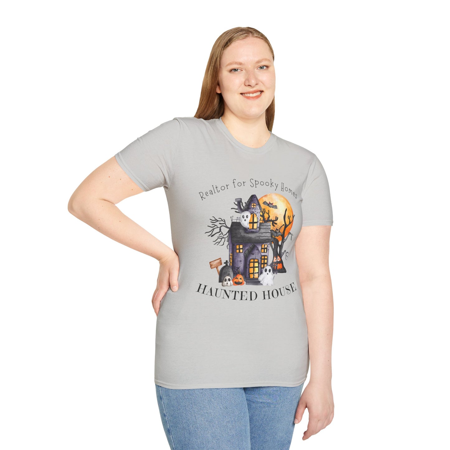 Realtor for Spooky Homes Unisex Soft-Style T-Shirt