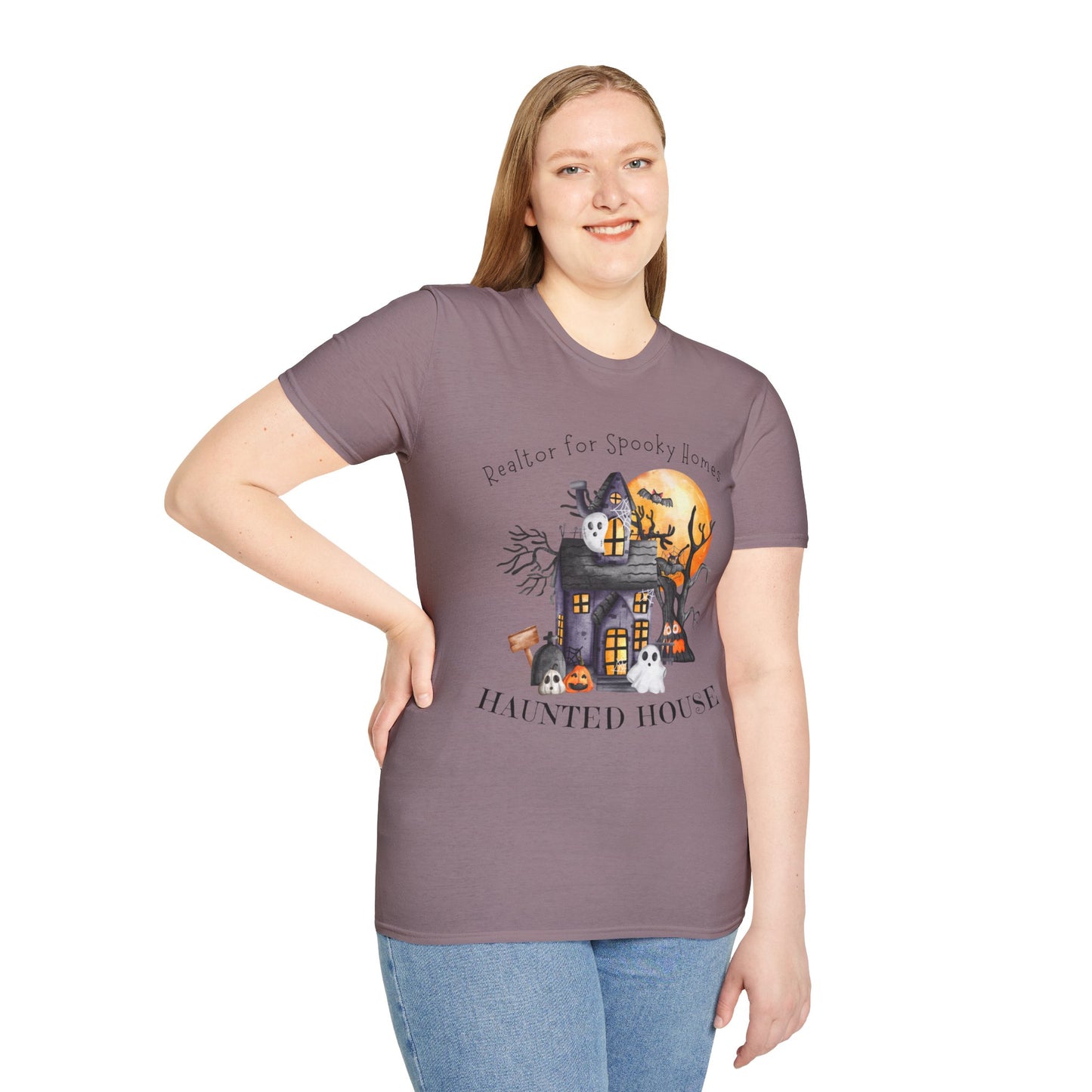 Realtor for Spooky Homes Unisex Soft-Style T-Shirt