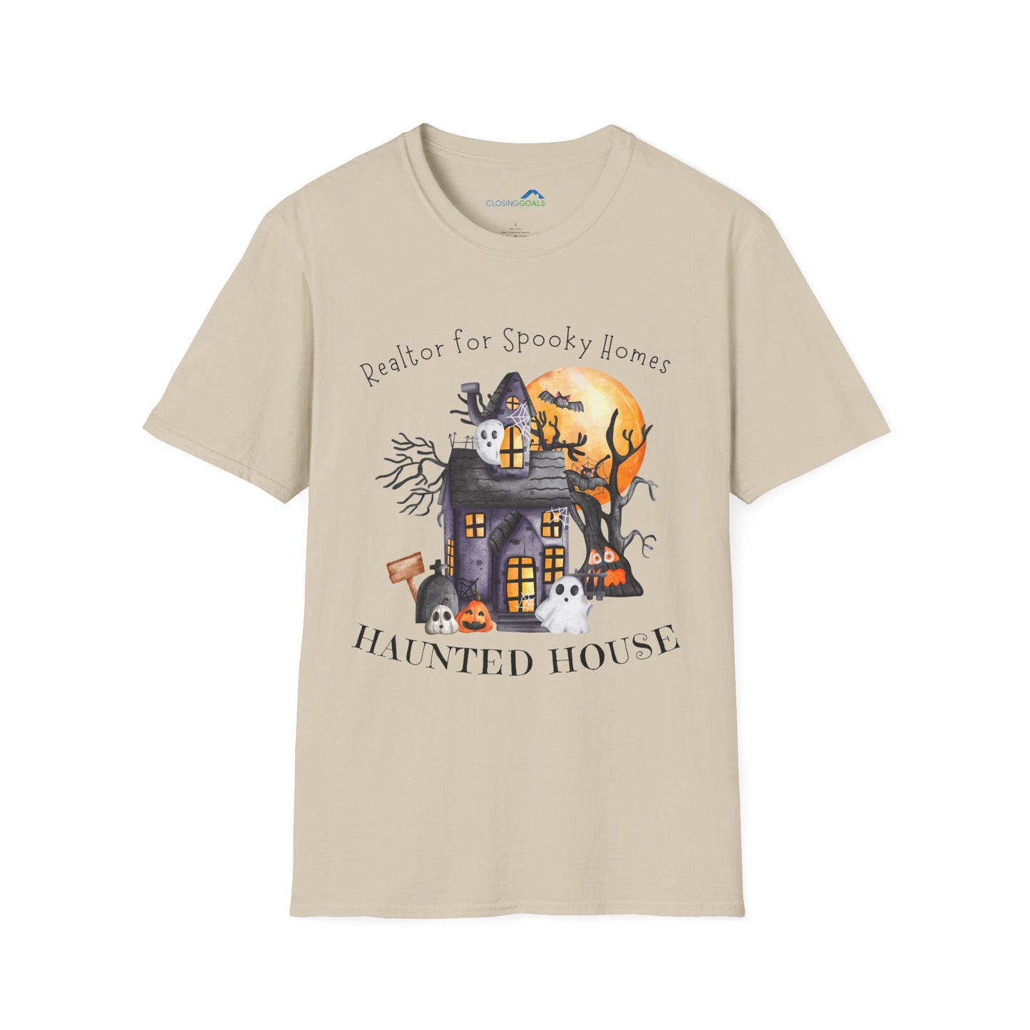 Realtor for Spooky Homes Unisex Soft-Style T-Shirt