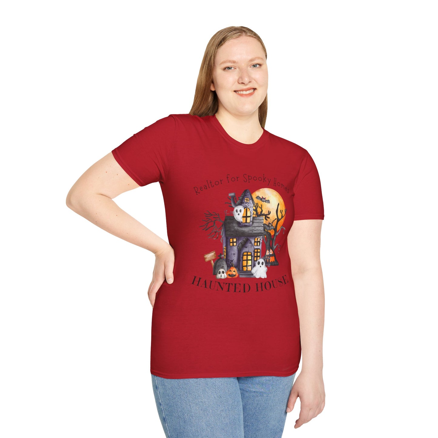 Realtor for Spooky Homes Unisex Soft-Style T-Shirt
