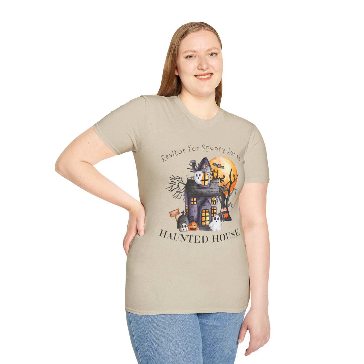 Realtor for Spooky Homes Unisex Soft-Style T-Shirt