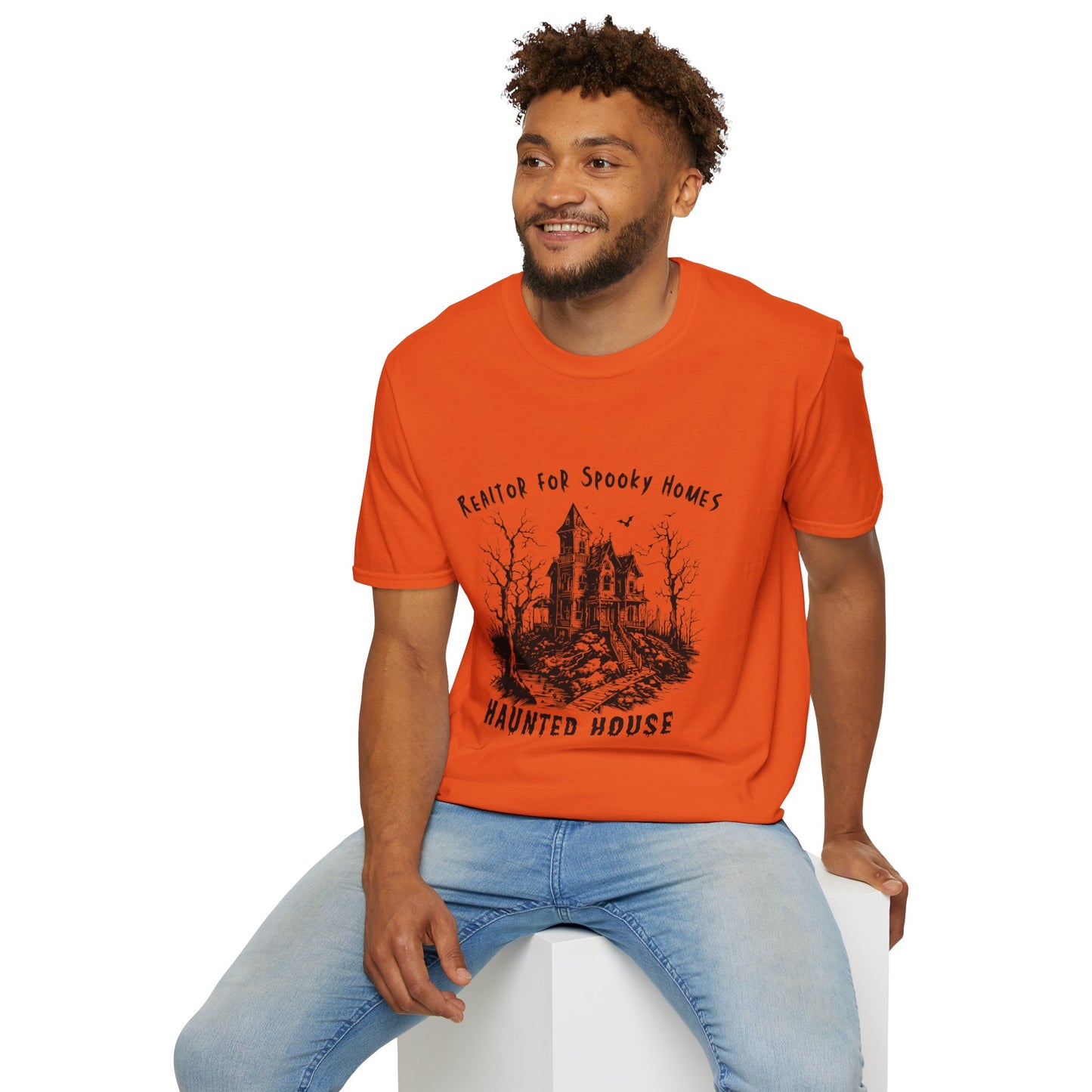 Realtor for Spooky Homes Unisex Soft-Style T-Shirt