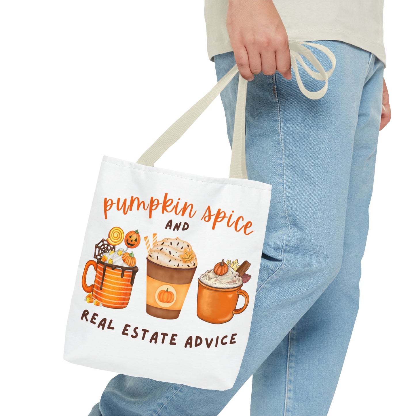 "Pumpkin Spice" Custom-Printed Tote Bag