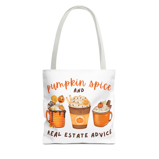 "Pumpkin Spice" Custom-Printed Tote Bag