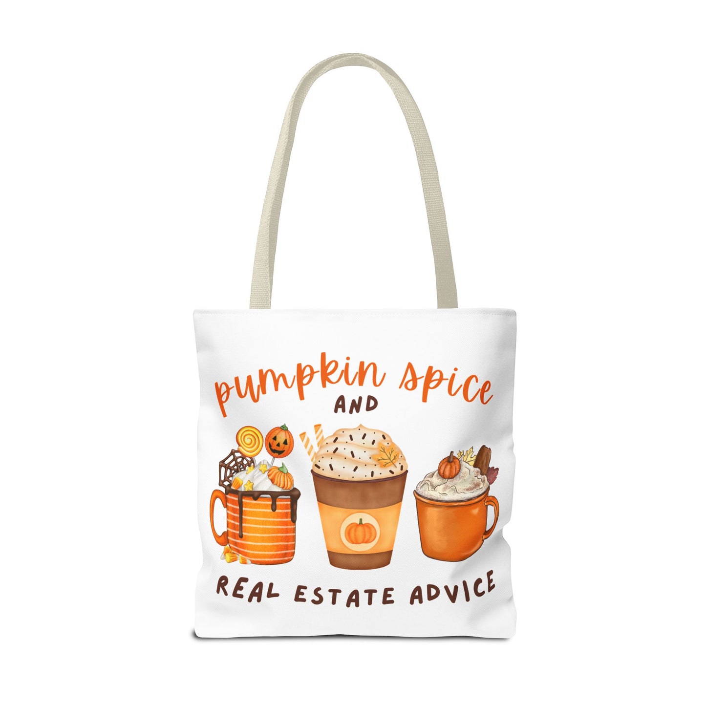 "Pumpkin Spice" Custom-Printed Tote Bag