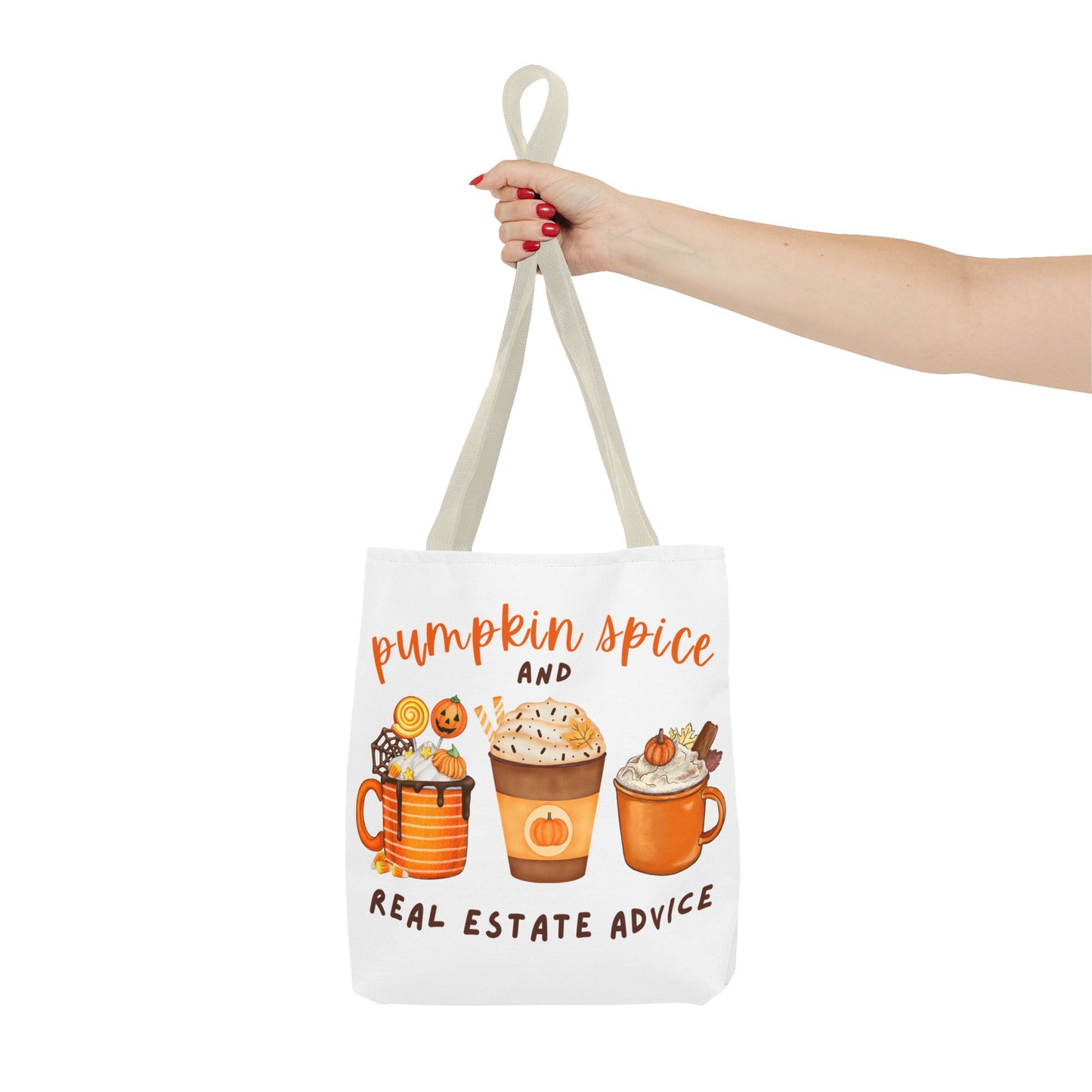 "Pumpkin Spice" Custom-Printed Tote Bag