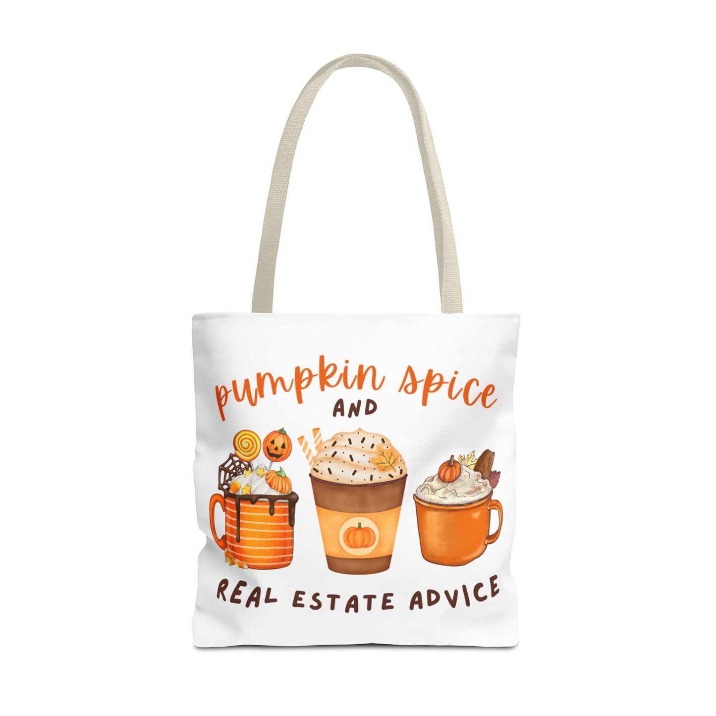 "Pumpkin Spice" Custom-Printed Tote Bag