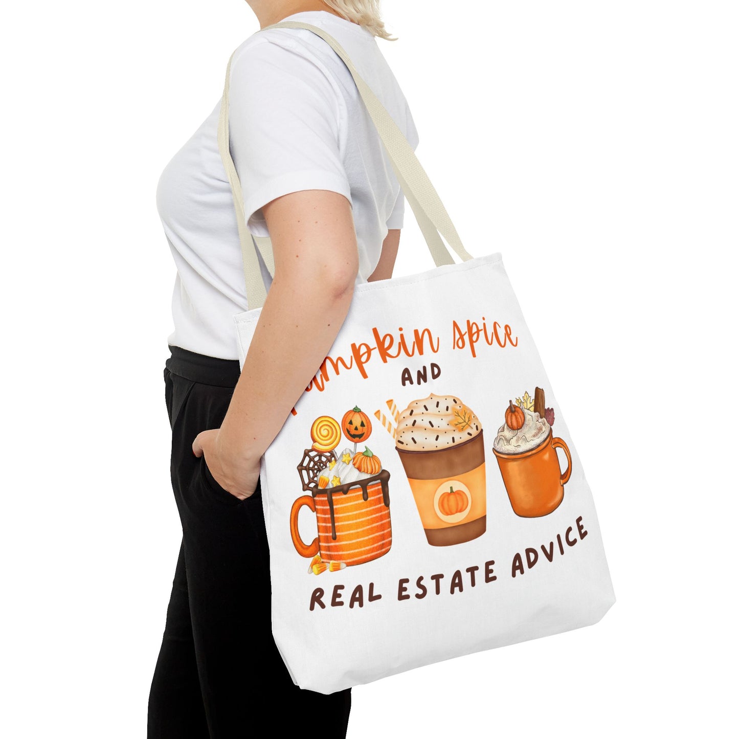 "Pumpkin Spice" Custom-Printed Tote Bag