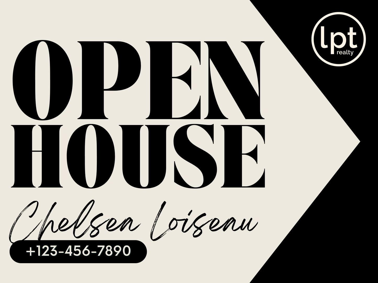 Signature Directional Open House Yard Signs