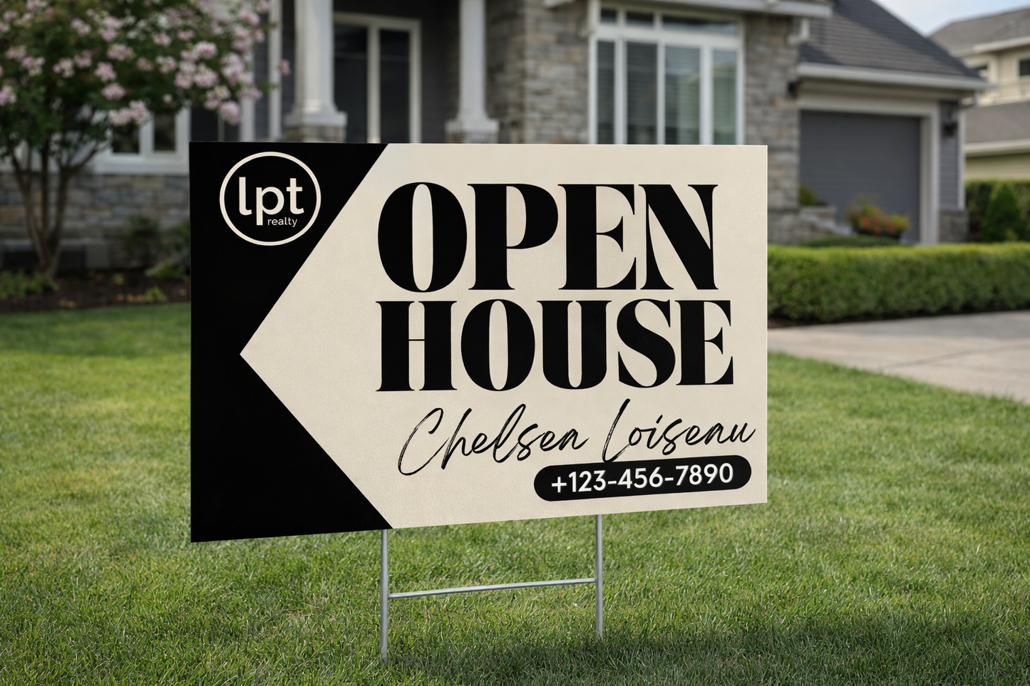 Signature Directional Open House Yard Signs