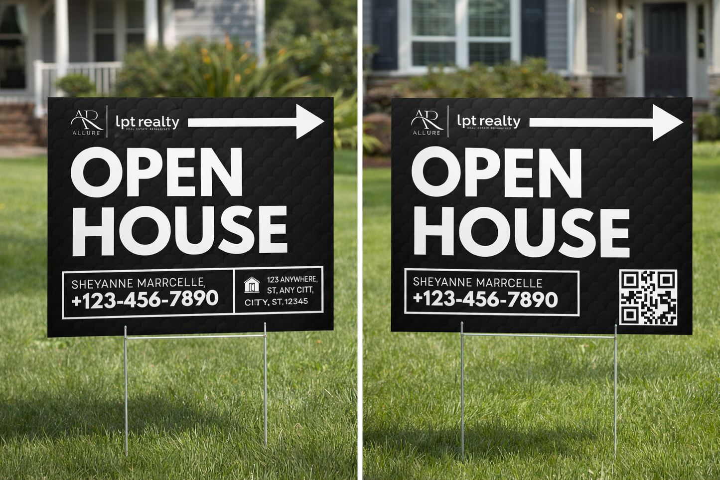 Allure Authority Directional Open House Sign