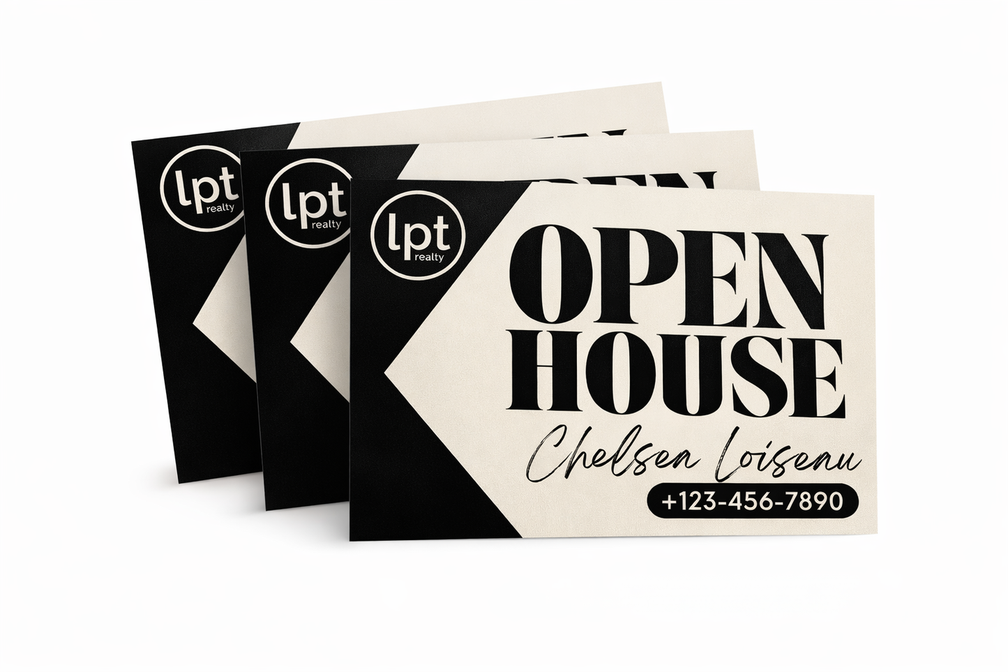 Signature Directional Open House Yard Signs