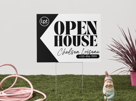Signature Directional Open House Yard Signs