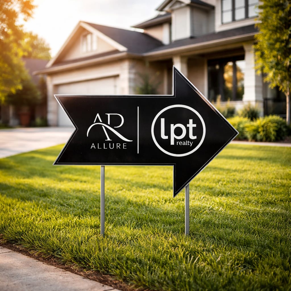 Authority Directional Arrow Yard Signs (18” x 24”) – Allure Edition